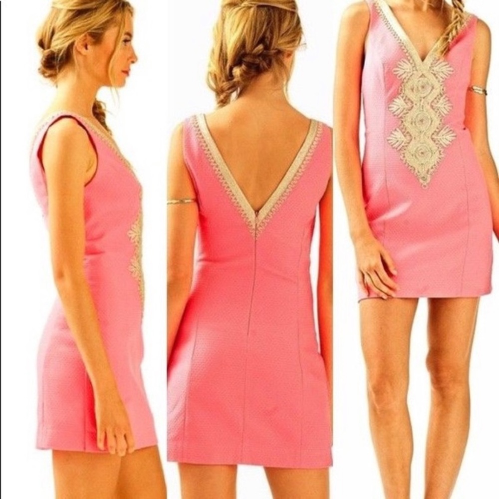 Hot pink Lilly Pulitzer 00 shift dress